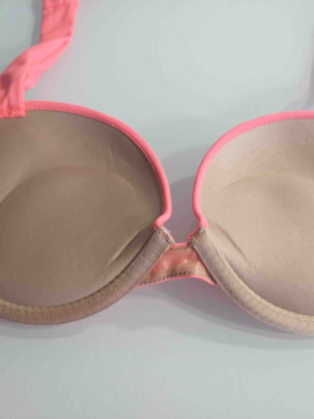 Victoria's Secret Bombshell Bikini 32B XS Push Up Add-2-Cups Forever Young Coral - Picture 3 of 13